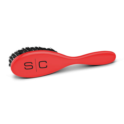 StyleCraft The Fresh Cut Barber Brush Red - 3 Pack #SC318SR