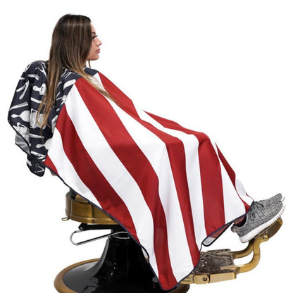 american flag barber cape american flag barber cutting cape usa flag barber cape american flag hair cutting cape barber cape hair cutting capes for men barber cape for men hair cutting cape King Midas cape barbershop cape professional barber cape with snap buttons hair styling cape