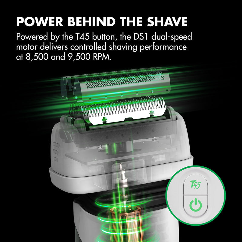 PRE ORDER NOW │BaBylissPRO X Tomb45 Wireless-Charging Double-Foil Shaver #FXT45FSTW - White