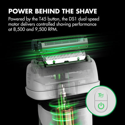 PRE ORDER NOW │BaBylissPRO X Tomb45 Wireless-Charging Double-Foil Shaver #FXT45FSTW - White