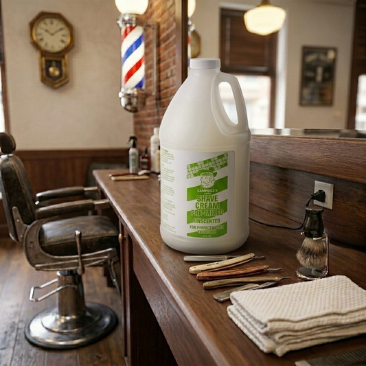 Campbell's UNSCENTED Premix Liquid Lather Shave Cream for Lather Machine