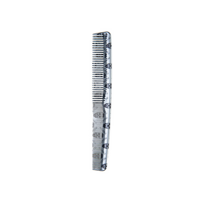 Silver Krest Pegasus Skulleto No. 201 - 7” Styling Comb on white background