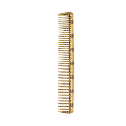 Gold Krest Pegasus Skulleto No. 202 - 7-1/4” Tapered Cutting Comb on white background