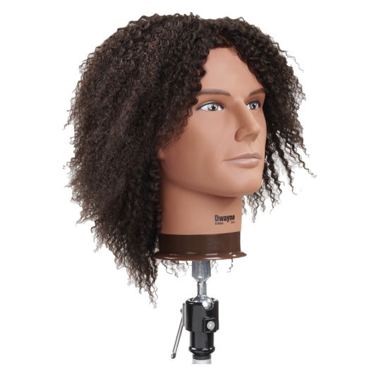 Celebrity Manikin Dwayne Textured Hair Male Head E340