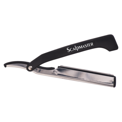 Scalpmaster Straight Razor with Rubber Grip Handle #SC-7900