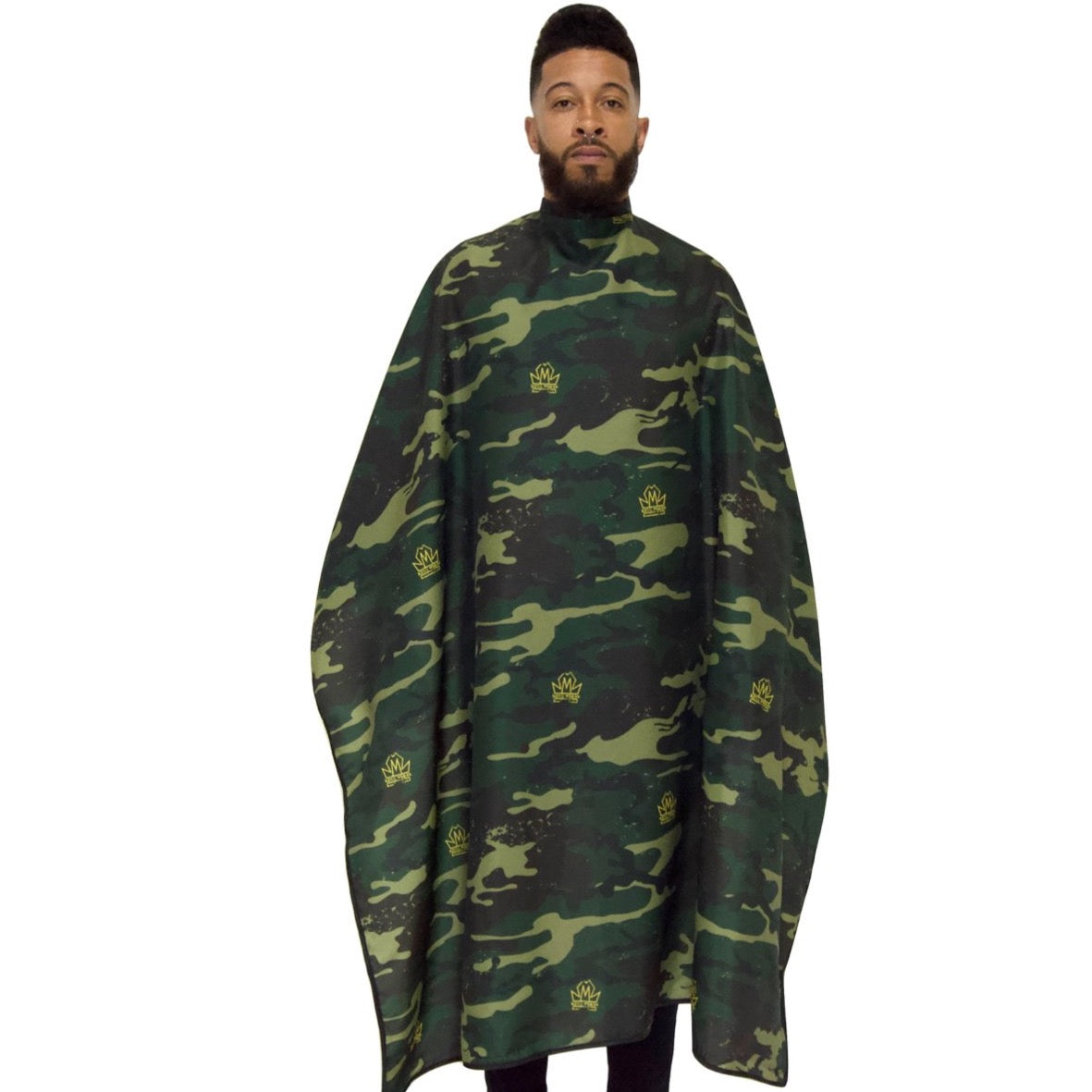 camo barber capes- camo barber cape- camoflauge barber capes- barber cape-cape for barbers -hair cutting capes-stylist capes- king midas capes-