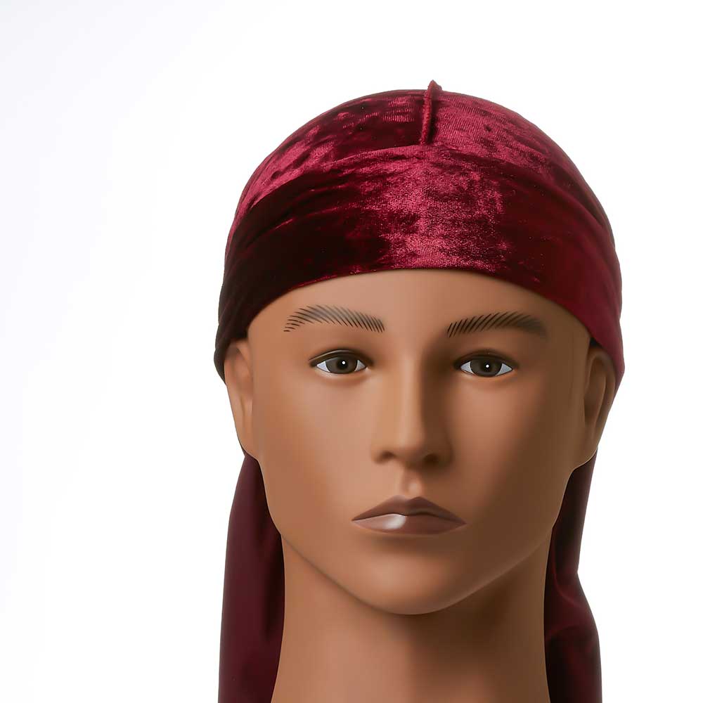 Bow Wow X Power Wave Crushed Velvet Durag Burgundy