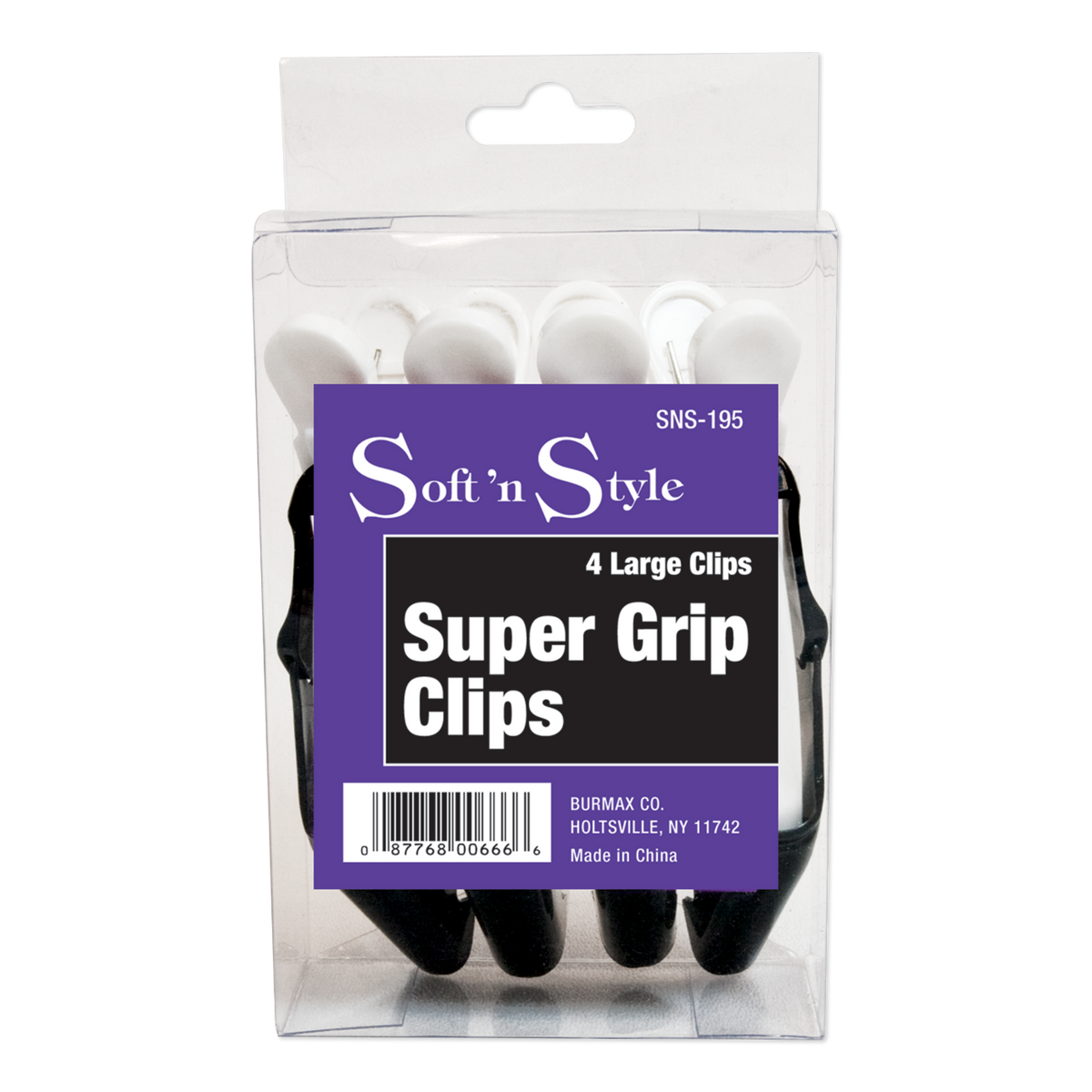 Appleton Clip Soft ’n Style Super Grip Clips - 4-1/2
