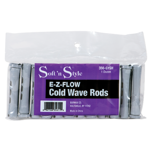 Soft n' Style Concave Cold Wave Rods, Short Gray, pack of 12 - 356-GYSH