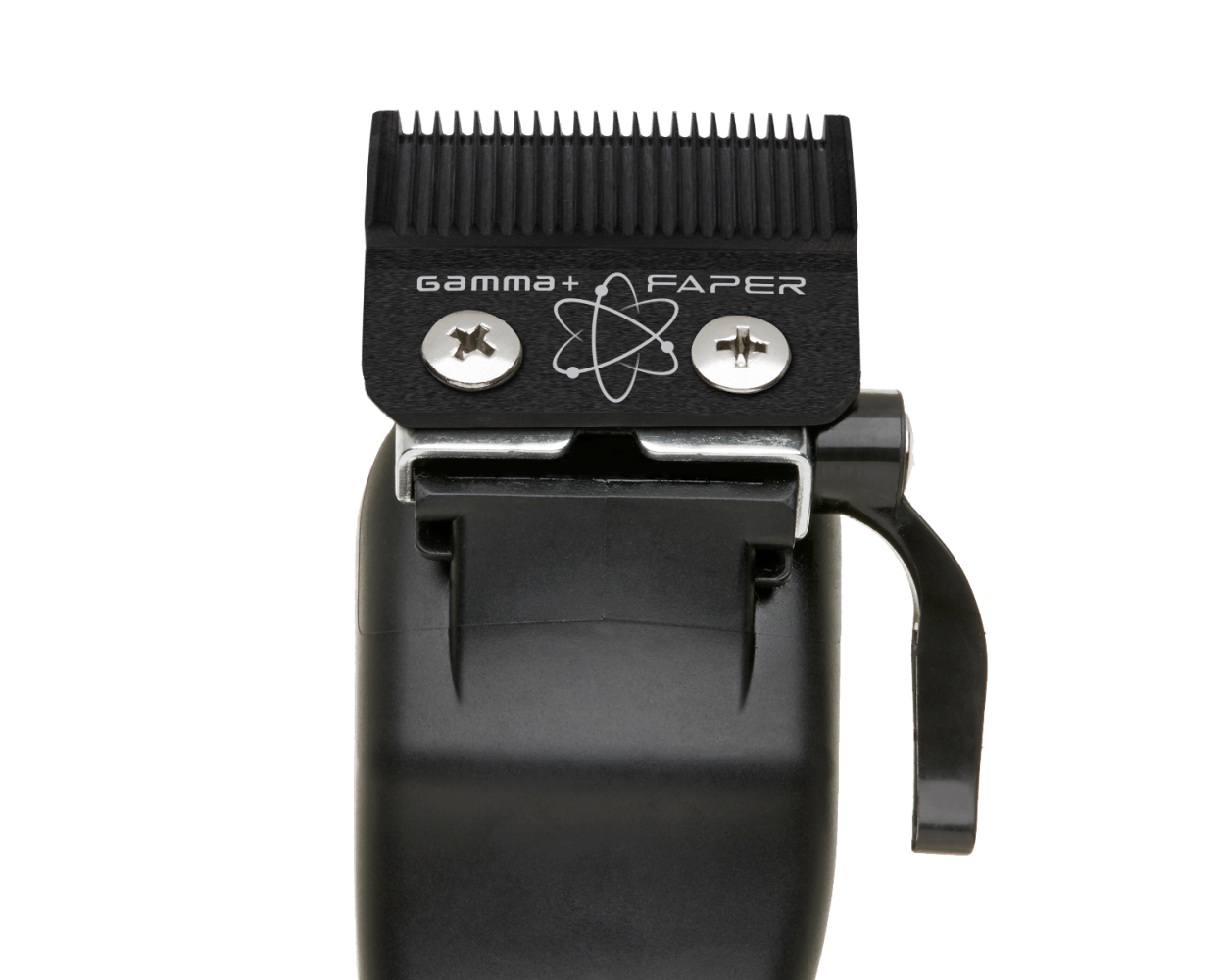 Gamma+ Fixed Black Diamond Carbon DLC Faper Blade with Moving Black Diamond Carbon Slim Tooth Cutter Clipper Blade Set #GP520B