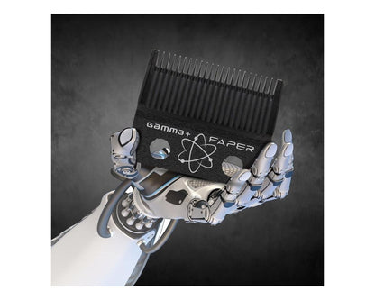 Gamma+ Fixed Black Diamond Carbon DLC Faper Blade with Moving Black Diamond Carbon Slim Tooth Cutter Clipper Blade Set #GP520B