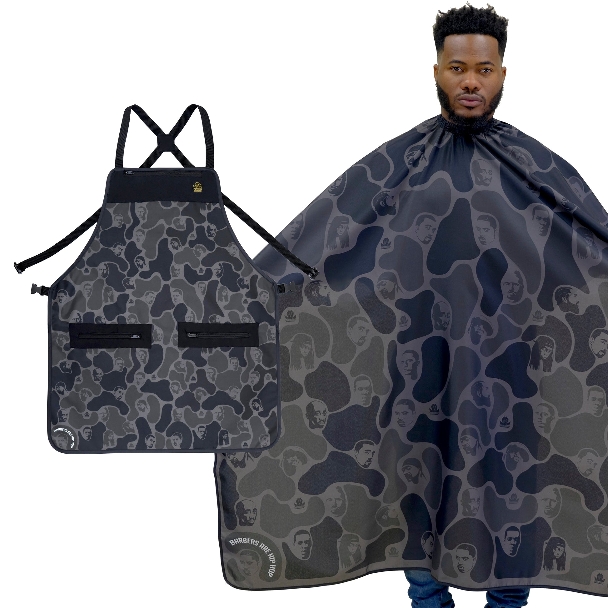 barber apron and cape set- barber apron- barber apron for men- barber apron designer- black barber apron-barber apron for sale - mens barber apron-apron for barbers -barber aprons -hair stylist aprons- best barber apron- hair cutting apron - the barber ap