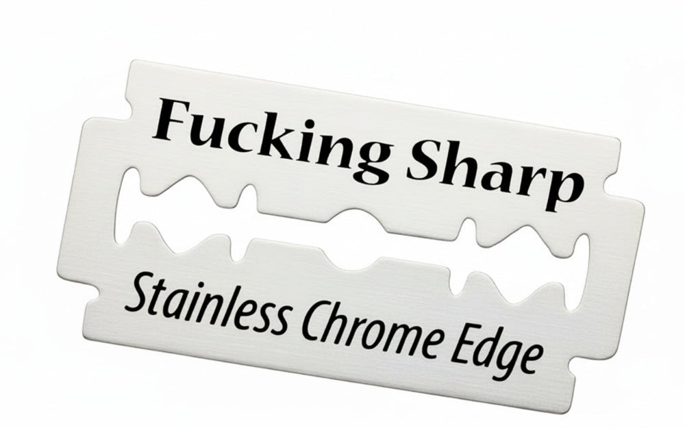Fucking Sharp Double Edge Razor Blades - 100% Japanese Steel - 100 Blades