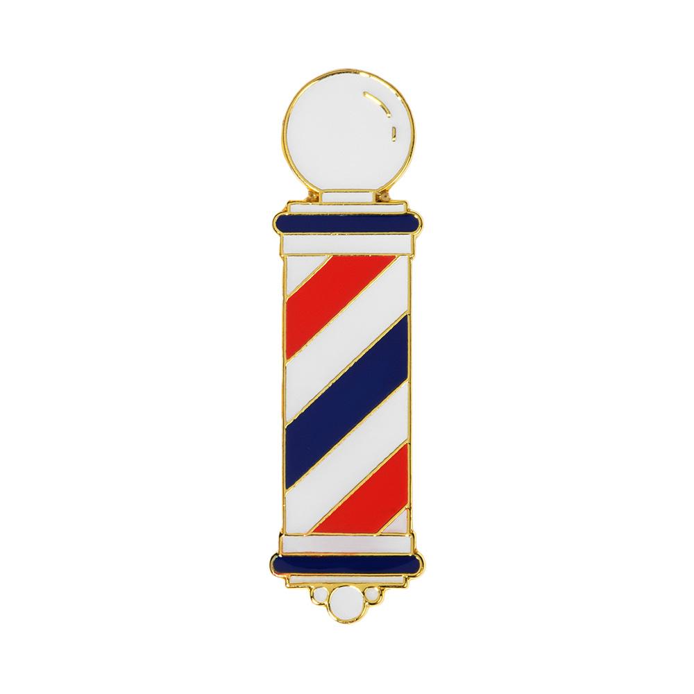 Barber Pole Lapel Pin Classic