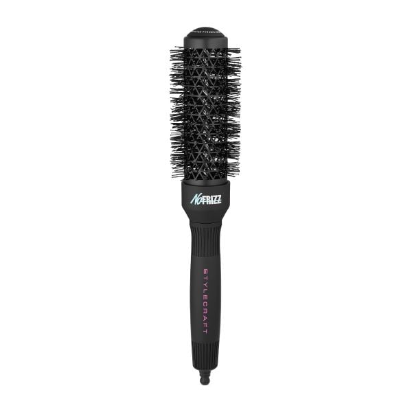 StyleCraft NoFRIZZ Round Brush with Ion Technology and Ceramic-Coated Barrel