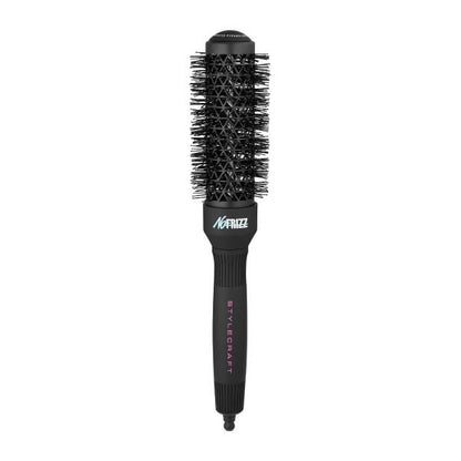 StyleCraft NoFRIZZ Round Brush with Ion Technology and Ceramic-Coated Barrel