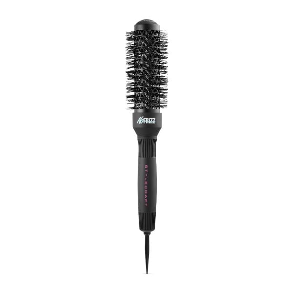 StyleCraft NoFRIZZ Round Brush with Ion Technology and Ceramic-Coated Barrel