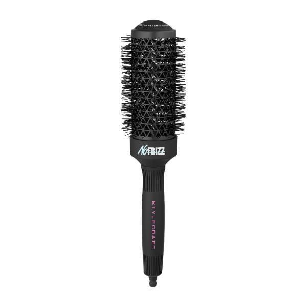 StyleCraft NoFRIZZ Round Brush with Ion Technology and Ceramic-Coated Barrel