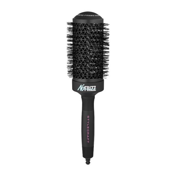 StyleCraft NoFRIZZ Round Brush with Ion Technology and Ceramic-Coated Barrel