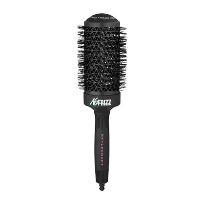 StyleCraft NoFRIZZ Round Brush with Ion Technology and Ceramic-Coated Barrel