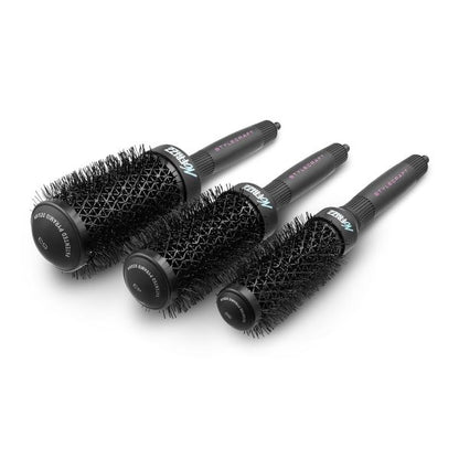 StyleCraft NoFRIZZ Round Brush with Ion Technology and Ceramic-Coated Barrel