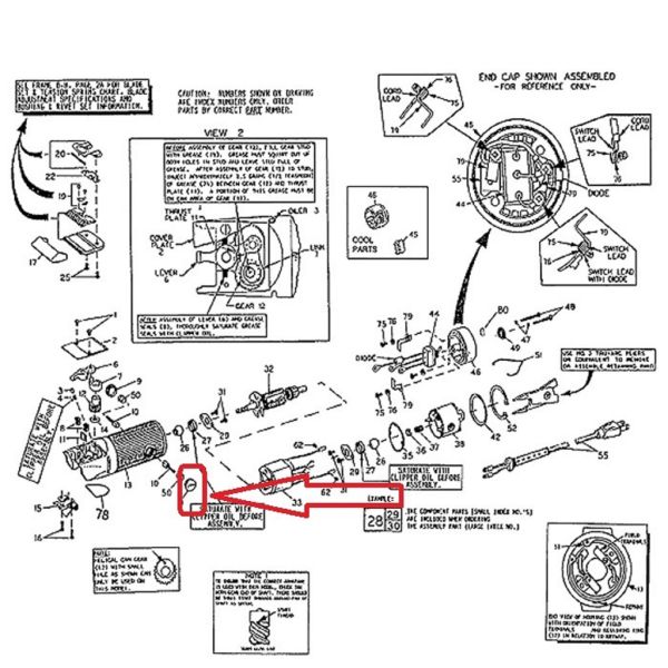 Oster 76 Replacement Brush Cap Burgundy #111012-020