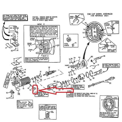Oster 76 Replacement Brush Cap Burgundy #111012-020