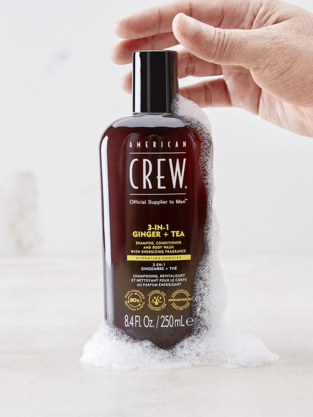 American Crew 3-in-1 Ginger + Tea Shampoo, Conditioner and Body Wash