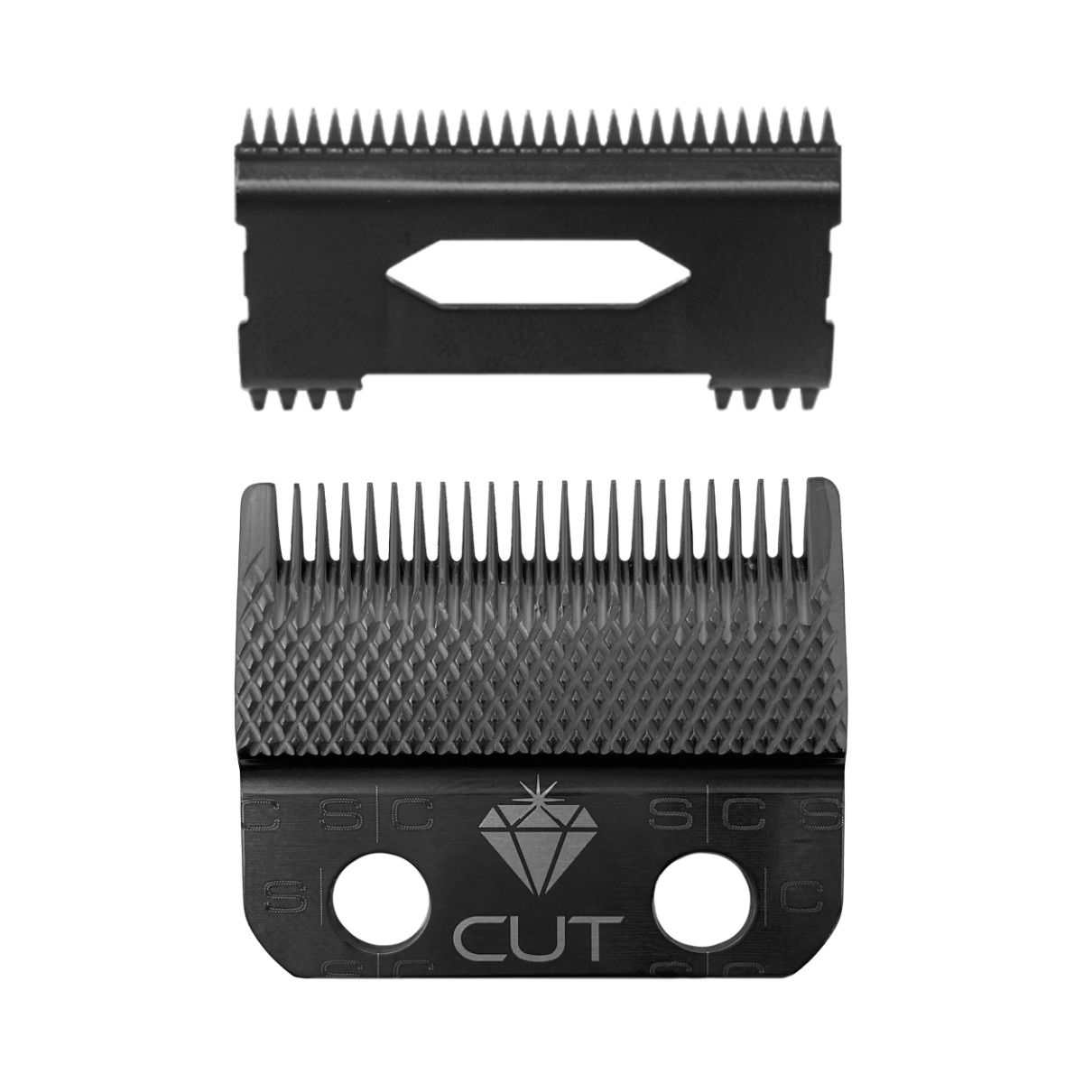 StyleCraft Diamond Cut Fixed Fade Clipper Blade with Shallow Tooth 2.0 Moving Cutter Set #SC540B