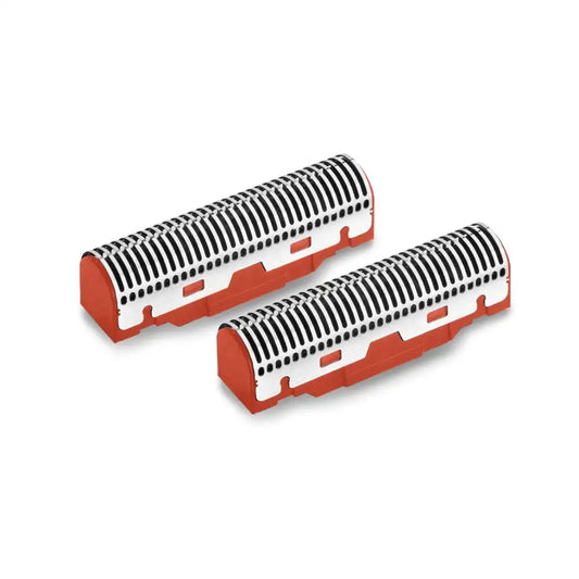 StyleCraft Replacement Set of 2 Stainless-Red Forged Cutter Blades fits Absolute Zero Shaver SCAZRCF