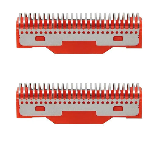 StyleCraft Replacement Set of 2 Stainless-Red Forged Cutter Blades fits Absolute Zero Shaver SCAZRCF