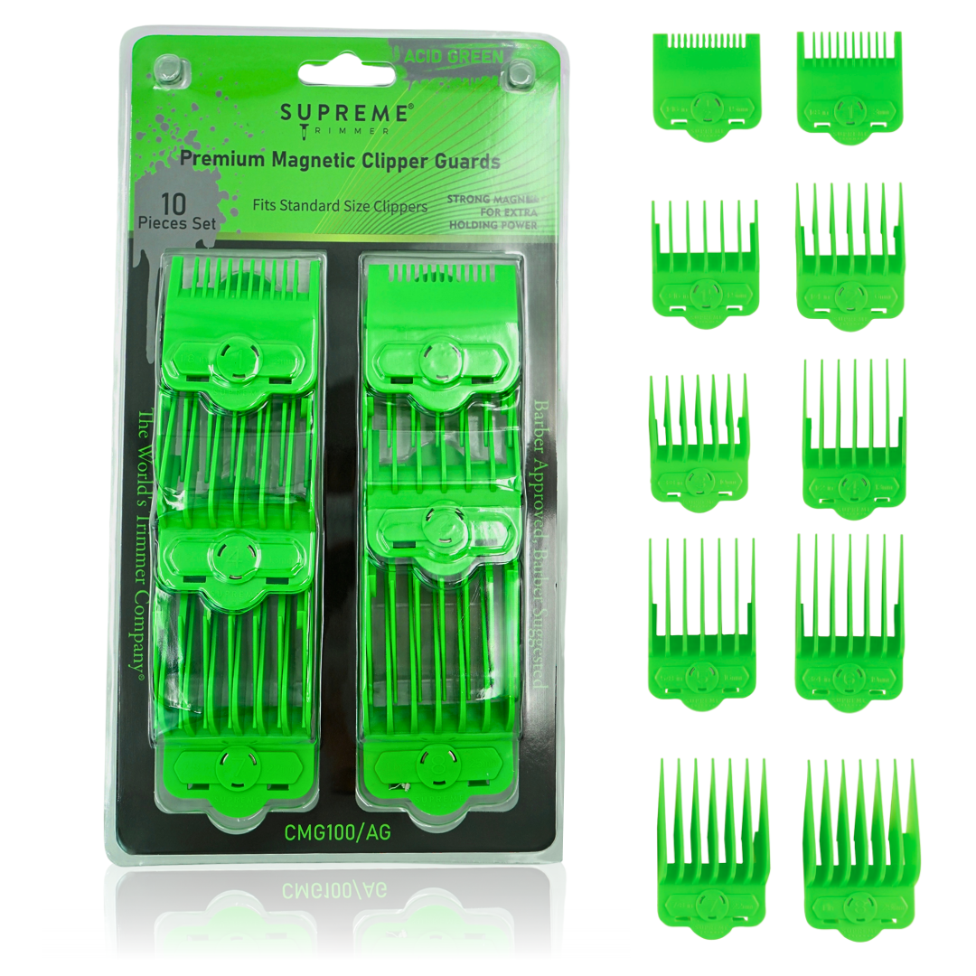 Supreme Trimmer Magnetic/Clip Guards for Clippers (10 piece)