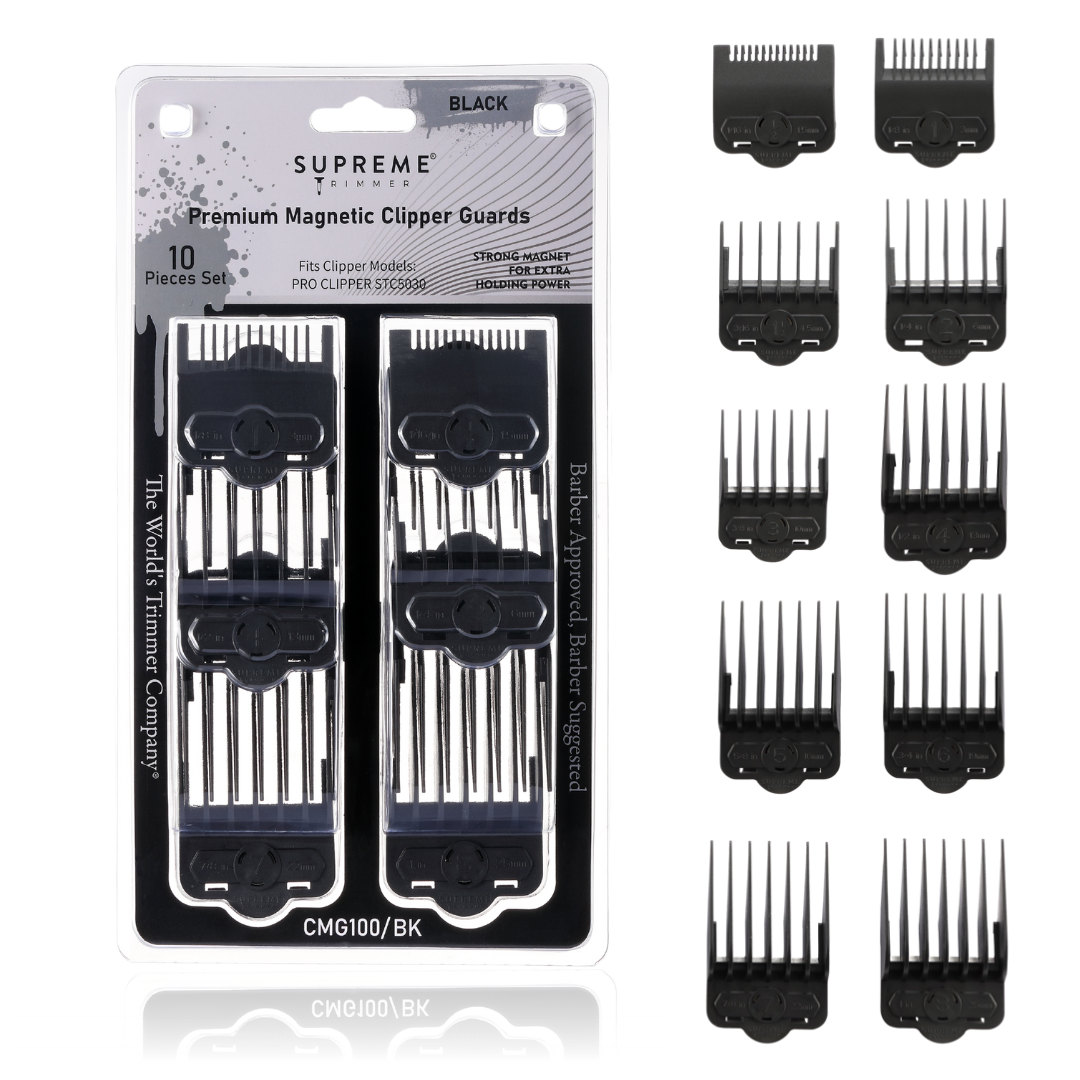 Supreme Trimmer Magnetic/Clip Guards for Clippers (10 piece)