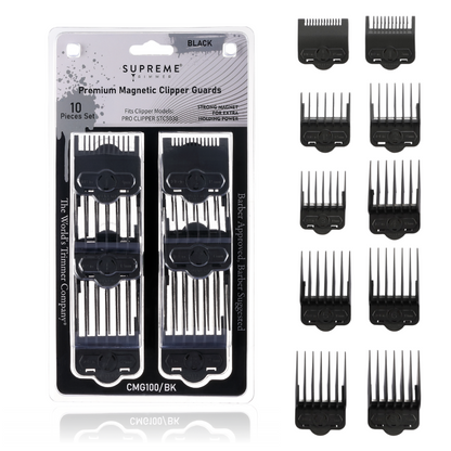 Supreme Trimmer Magnetic/Clip Guards for Clippers (10 piece)