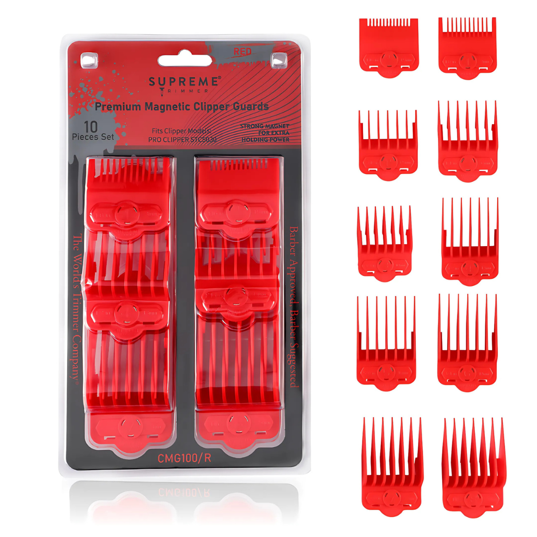 Supreme Trimmer Magnetic/Clip Guards for Clippers (10 piece)