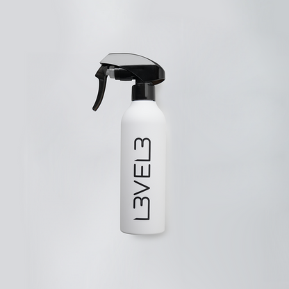 L3VEL3 Rubberized Spray Bottle White
