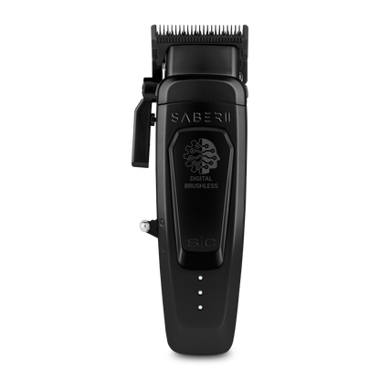 Saber 2.0 Clipper - Professional Cordless Modular Hair Clipper with High-Torque Digital Brushless Motor in Black 