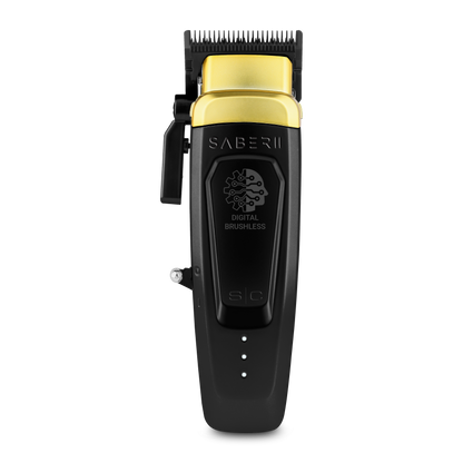 Saber 2.0 Clipper - Professional Cordless Modular Hair Clipper with High-Torque Digital Brushless Motor in Black 