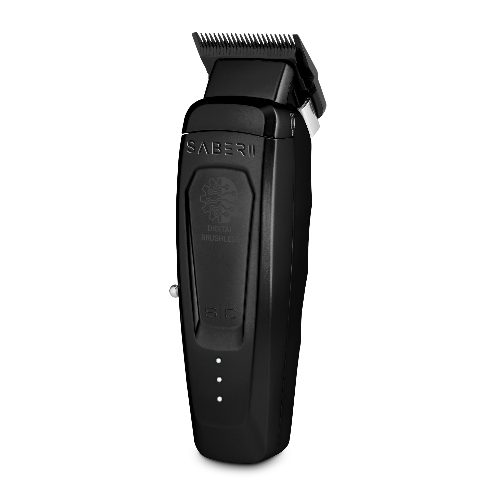 Saber 2.0 Clipper - Professional Cordless Modular Hair Clipper with High-Torque Digital Brushless Motor in Black 