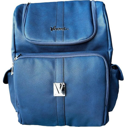 Vincent Vegan Leather Backpacks Navy