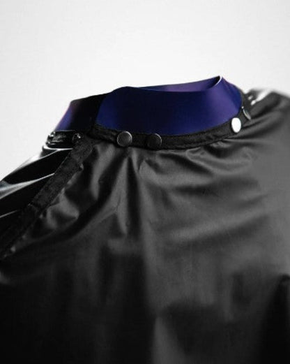 Zuka Professional Chemical Cape With Silicone Cape Seal - Black