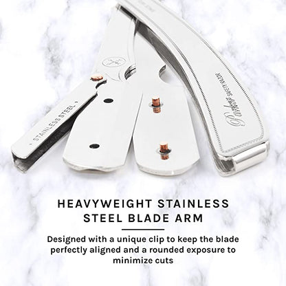 Parker SRX Stainless Steel Straight Razor