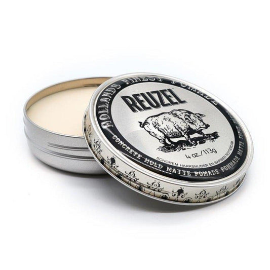 Reuzel Concrete Hold Matte Pomade - Strong Hold - No Shine - Water Soluble