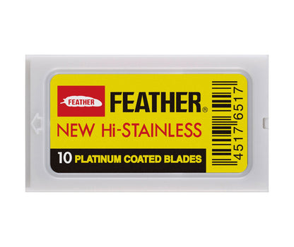 Feather Hi Stainless Double Edge Razor Blades (10pk)