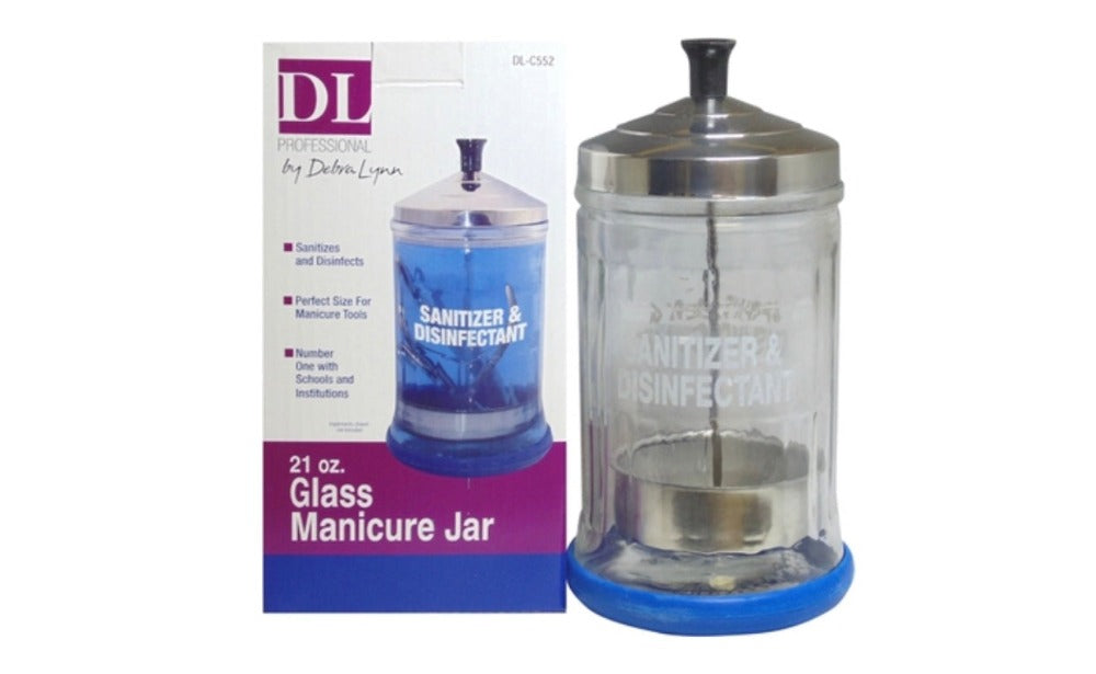 DL Professional Glass Manicure Jar / 21 oz. (DL-C552)  Box