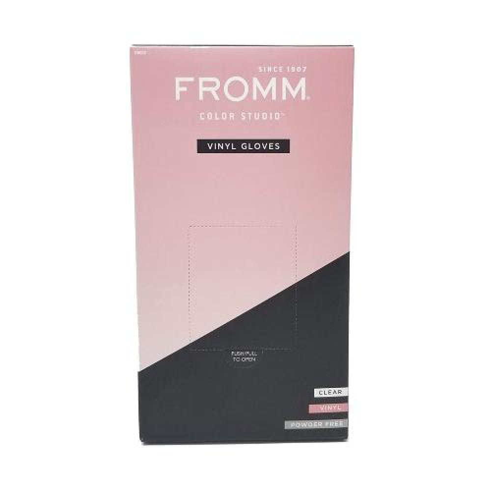 Fromm Clear Vinyl Gloves 100ct - XL
