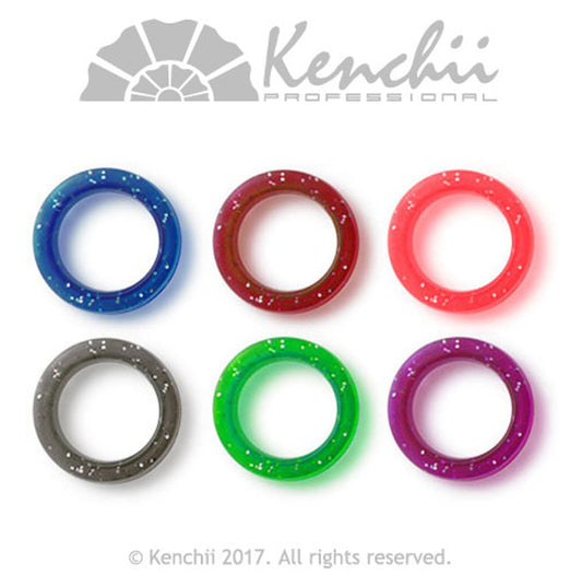 Kenchii 6-pack Thin Finger Comfort Ring Inserts for Shears 