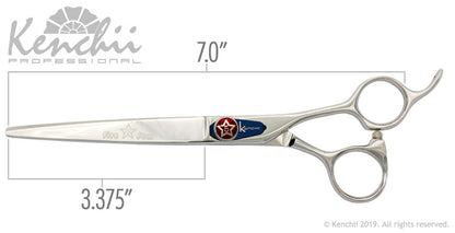 Kenchii Five Star Offset Straight Shears (Size Options)